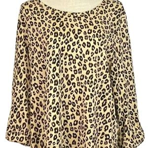 Chico's Cheetah Print top, size 3 (XL)